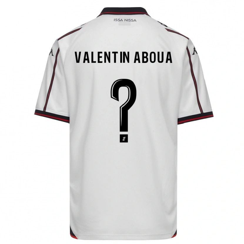 Danxen Homem Camisola Louis Valentin Aboua #0 Preto Branco Alternativa 2026/27 Camisa