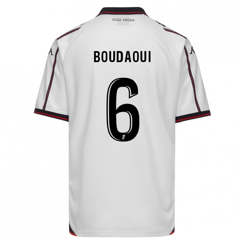 Danxen Homem Camisola Hicham Boudaoui #6 Preto Branco Alternativa 2026/27 Camisa