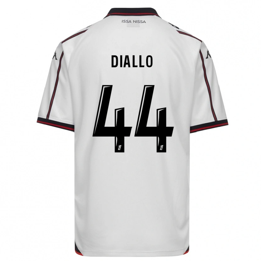 Danxen Homem Camisola Zoumana Diallo #44 Preto Branco Alternativa 2026/27 Camisa