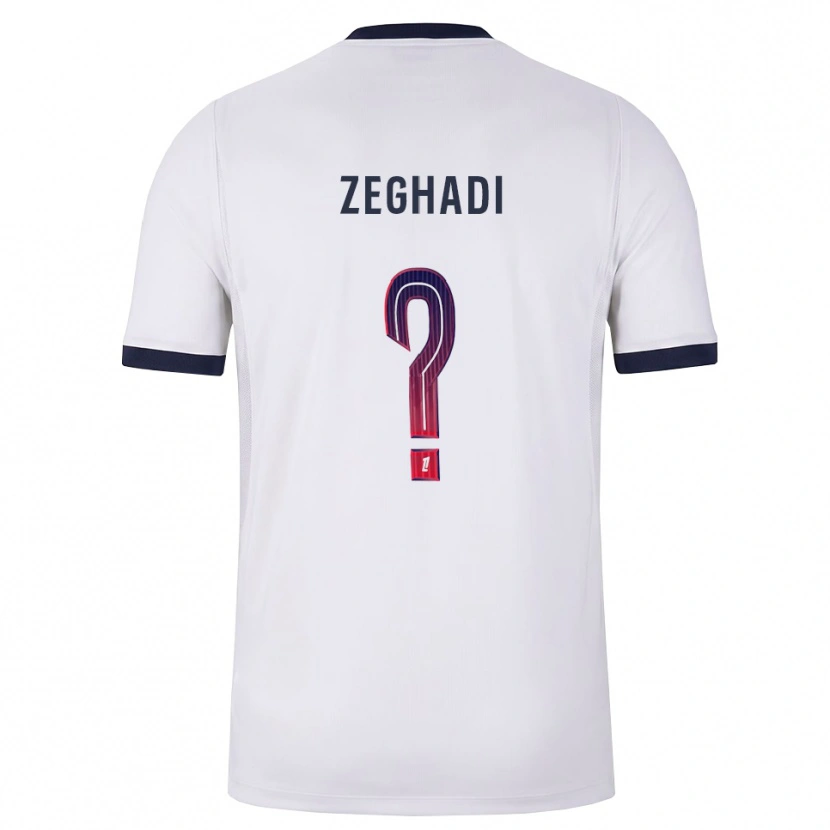 Danxen Homem Camisola Souleyman Zeghadi #0 Branco Preto Vermelho Alternativa 2026/27 Camisa