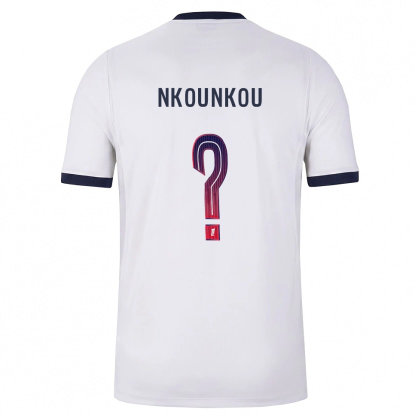 Danxen Homem Camisola Desthy Nkounkou #0 Branco Preto Vermelho Alternativa 2026/27 Camisa