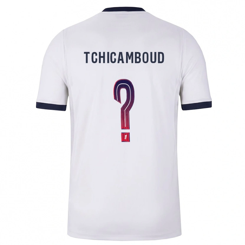 Danxen Homem Camisola Queyrell Tchicamboud #0 Branco Preto Vermelho Alternativa 2026/27 Camisa