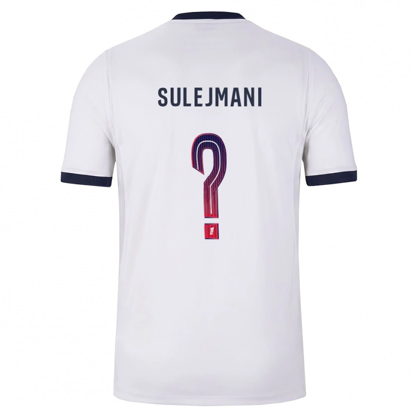 Danxen Homem Camisola Lora Sulejmani #0 Branco Preto Vermelho Alternativa 2026/27 Camisa