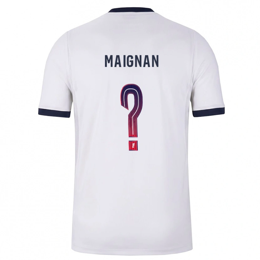 Danxen Homem Camisola Stella Maignan #0 Branco Preto Vermelho Alternativa 2026/27 Camisa