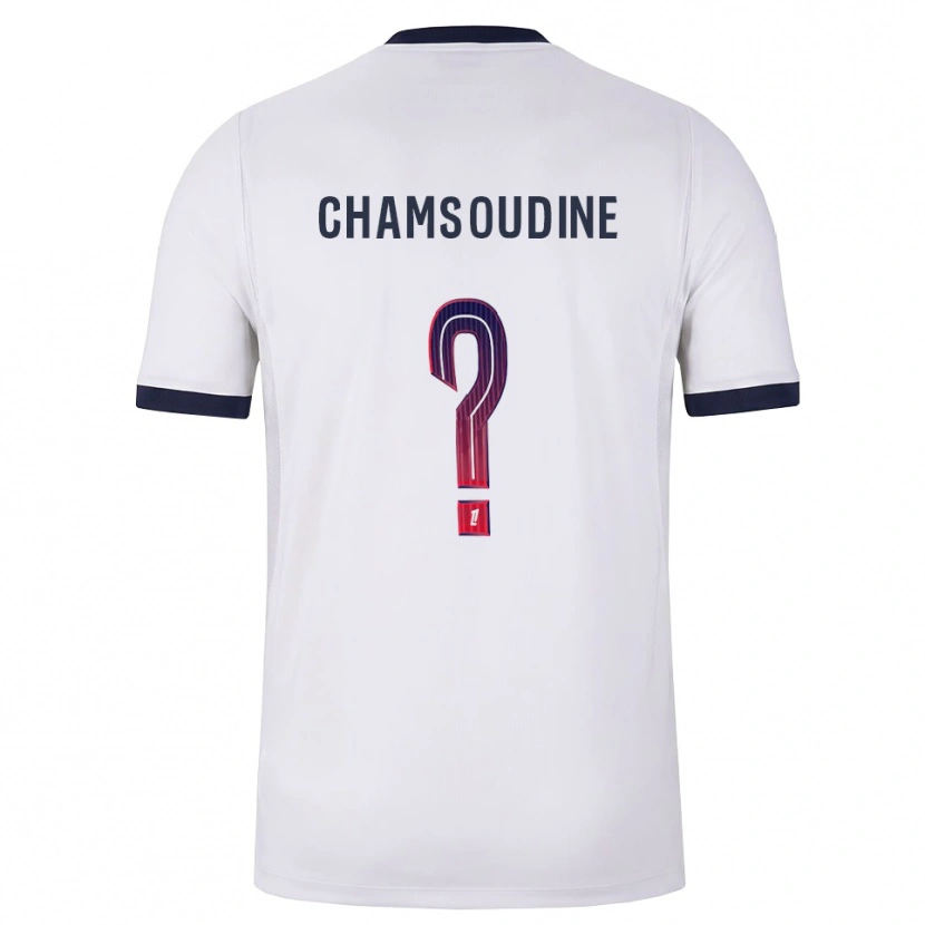 Danxen Homem Camisola Hanna'a Chamsoudine #0 Branco Preto Vermelho Alternativa 2026/27 Camisa