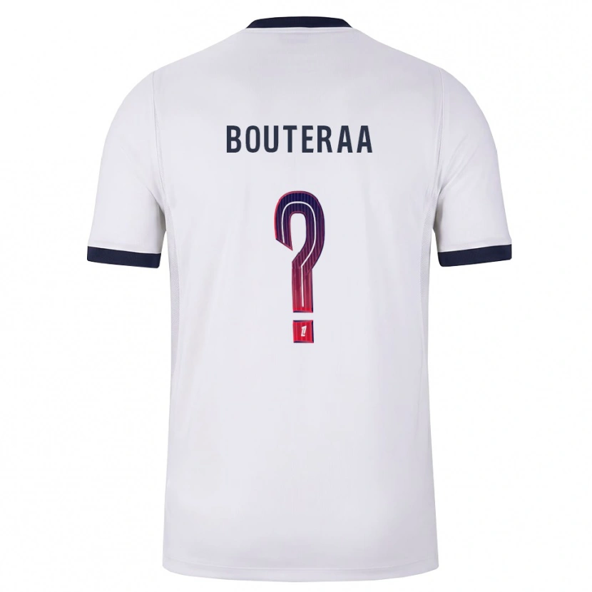 Danxen Homem Camisola Sofiane Bouteraa #0 Branco Preto Vermelho Alternativa 2026/27 Camisa