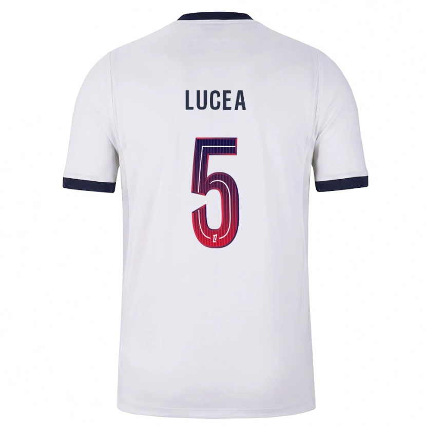 Danxen Homem Camisola Dimitri Lucea #5 Branco Preto Vermelho Alternativa 2026/27 Camisa