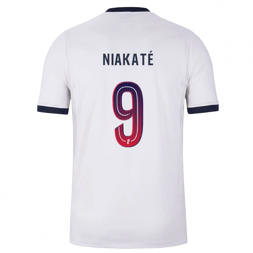 Danxen Homem Camisola Maoula Niakaté #9 Branco Preto Vermelho Alternativa 2026/27 Camisa