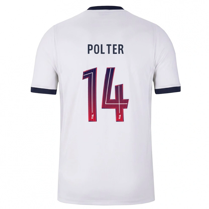 Danxen Homem Camisola Ewan Polter #14 Branco Preto Vermelho Alternativa 2026/27 Camisa