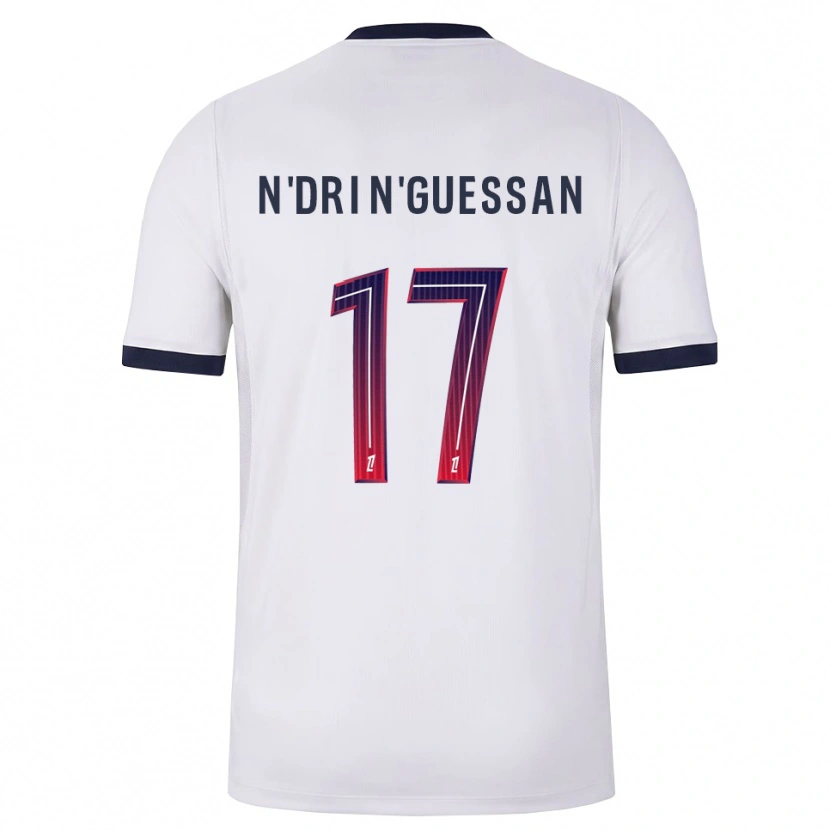 Danxen Homem Camisola Landry N'dri N'guessan #17 Branco Preto Vermelho Alternativa 2026/27 Camisa