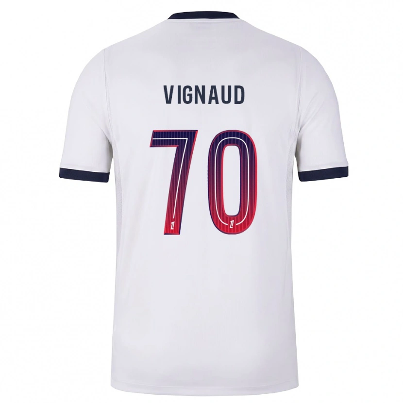 Danxen Homem Camisola Arthur Vignaud #70 Branco Preto Vermelho Alternativa 2026/27 Camisa
