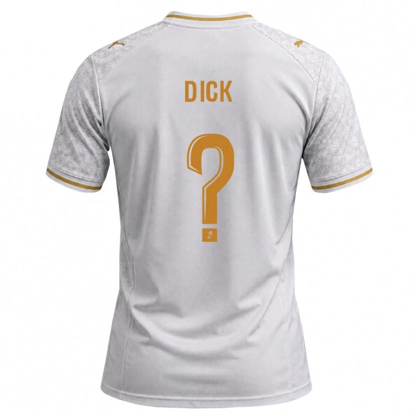 Danxen Homem Camisola Livingstone Dick #0 Cinza Dourado Branco Alternativa 2026/27 Camisa