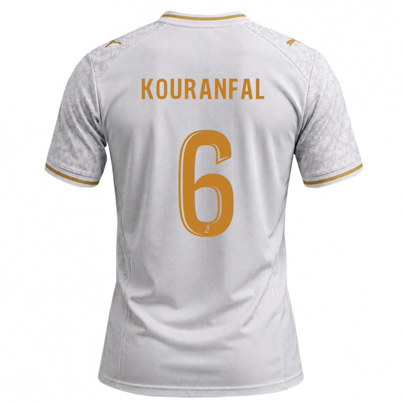 Danxen Homem Camisola Chamsedin Kouranfal #6 Cinza Dourado Branco Alternativa 2026/27 Camisa