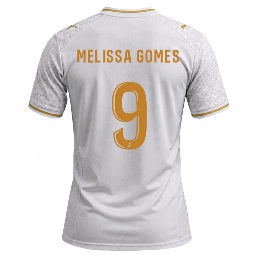 Danxen Homem Camisola Melissa Ferreira Gomes #9 Cinza Dourado Branco Alternativa 2026/27 Camisa