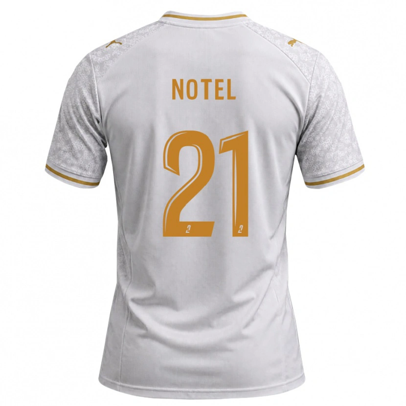 Danxen Homem Camisola Lea Notel #21 Cinza Dourado Branco Alternativa 2026/27 Camisa