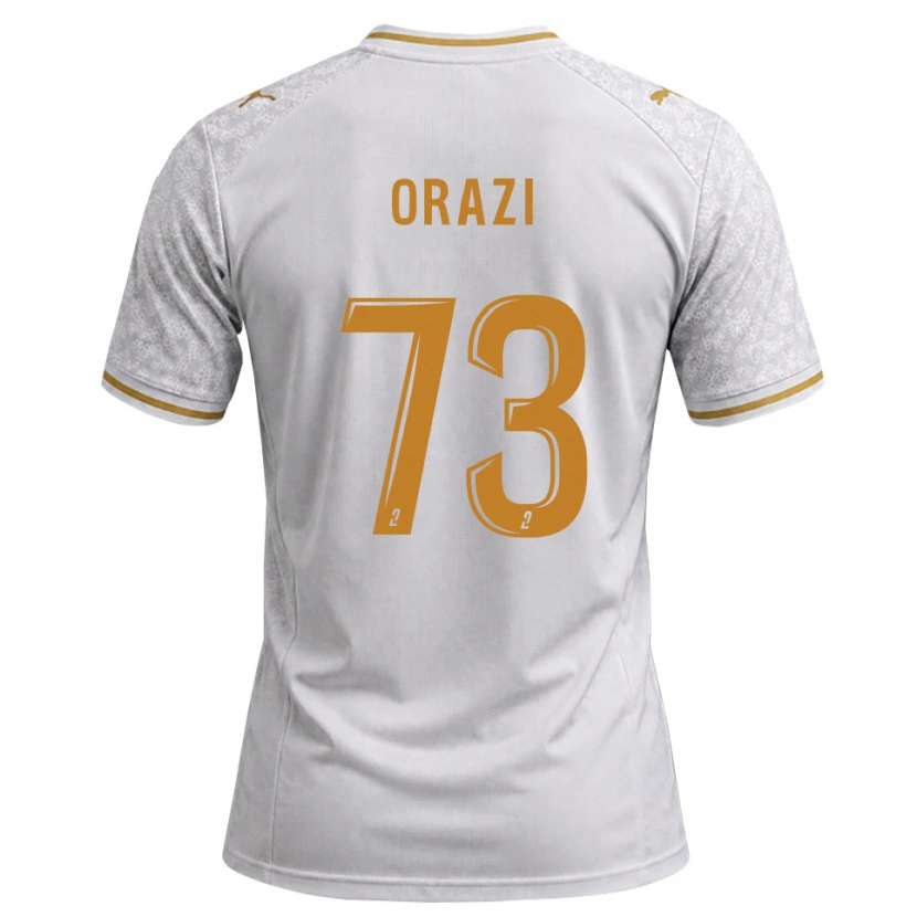 Danxen Homem Camisola Ike Orazi #73 Cinza Dourado Branco Alternativa 2026/27 Camisa