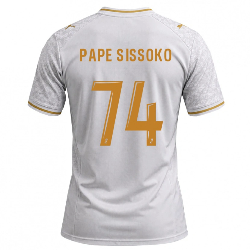 Danxen Homem Camisola Niama Pape Sissoko #74 Cinza Dourado Branco Alternativa 2026/27 Camisa
