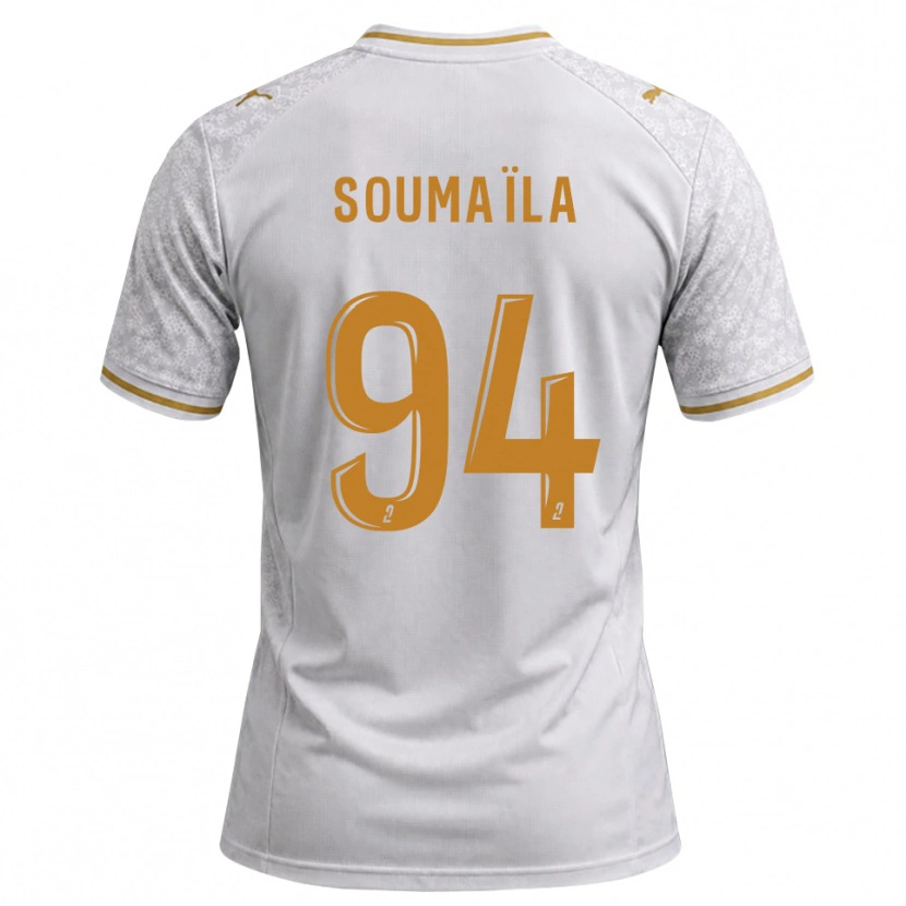 Danxen Homem Camisola Soumaïla Sylla #94 Cinza Dourado Branco Alternativa 2026/27 Camisa