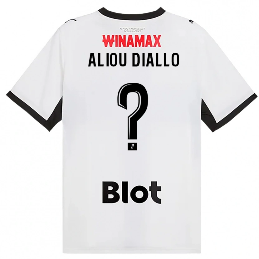 Danxen Homem Camisola Mamadou Aliou Diallo #0 Preto Branco Vermelho Alternativa 2026/27 Camisa