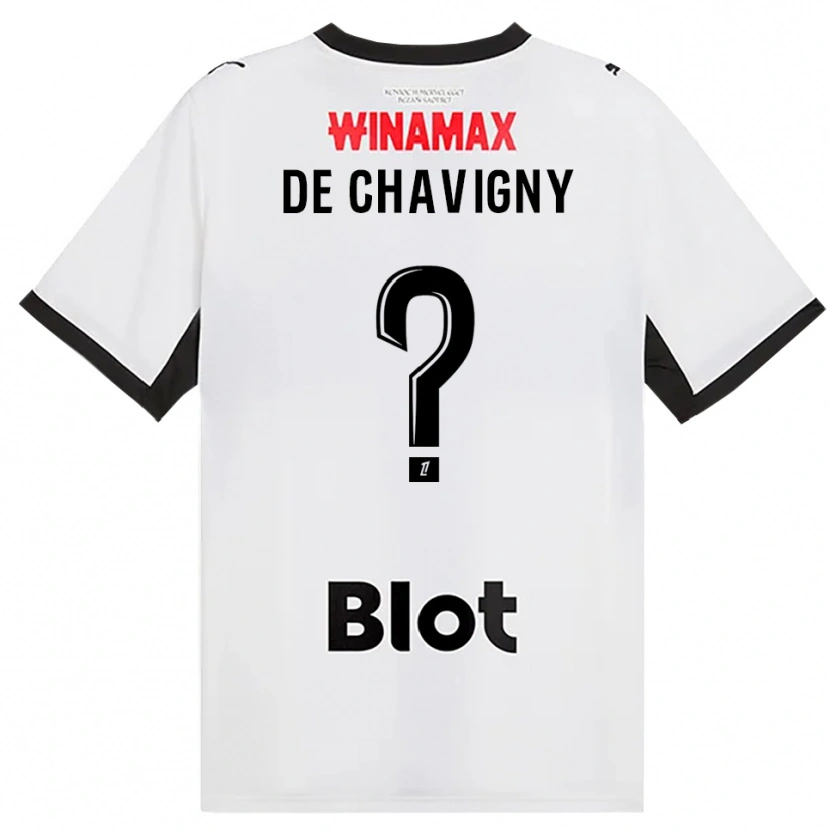 Danxen Homem Camisola Melric De Chavigny #0 Preto Branco Vermelho Alternativa 2026/27 Camisa