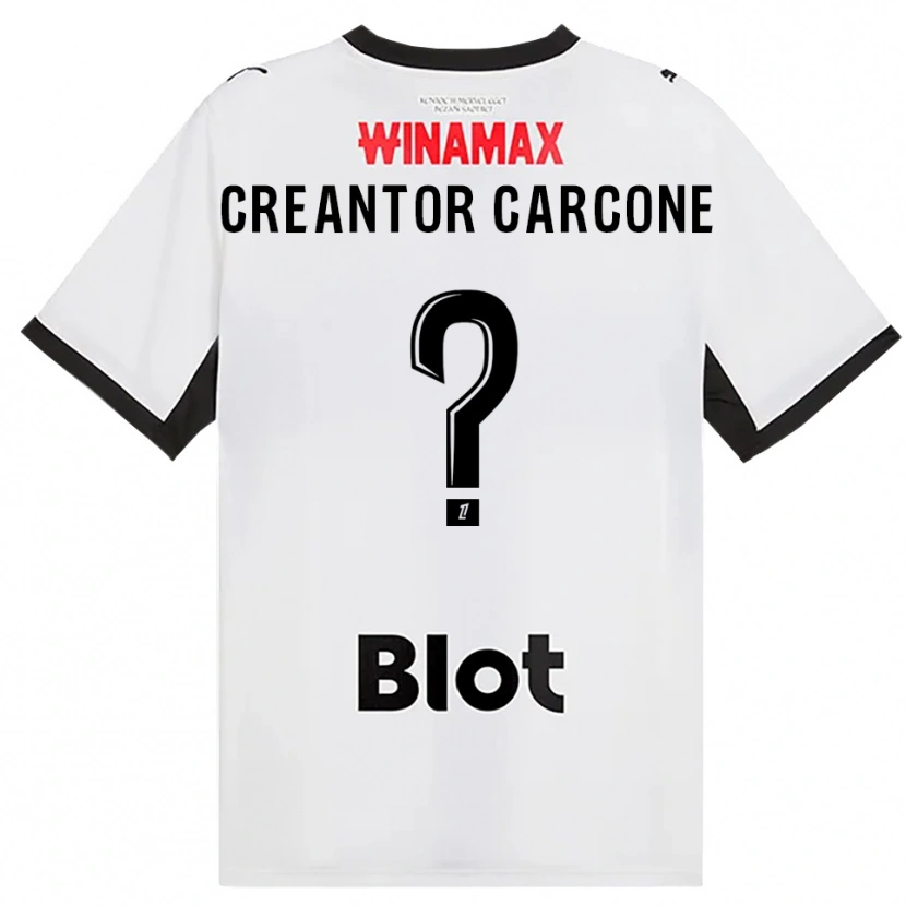 Danxen Homem Camisola Marlon Creantor Carcone #0 Preto Branco Vermelho Alternativa 2026/27 Camisa