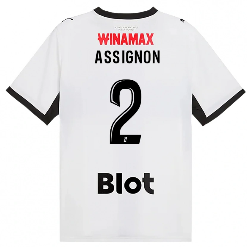 Danxen Homem Camisola Kenny Assignon #2 Preto Branco Vermelho Alternativa 2026/27 Camisa