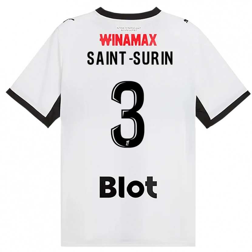Danxen Homem Camisola Rio Saint-Surin #3 Preto Branco Vermelho Alternativa 2026/27 Camisa