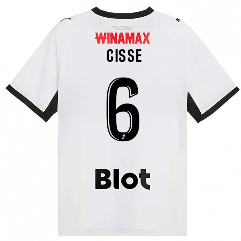 Danxen Homem Camisola Djaoui Cissé #6 Preto Branco Vermelho Alternativa 2026/27 Camisa