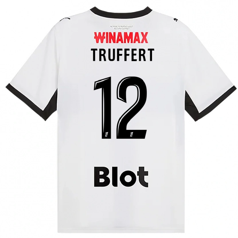 Danxen Homem Camisola Florian Truffert #12 Preto Branco Vermelho Alternativa 2026/27 Camisa
