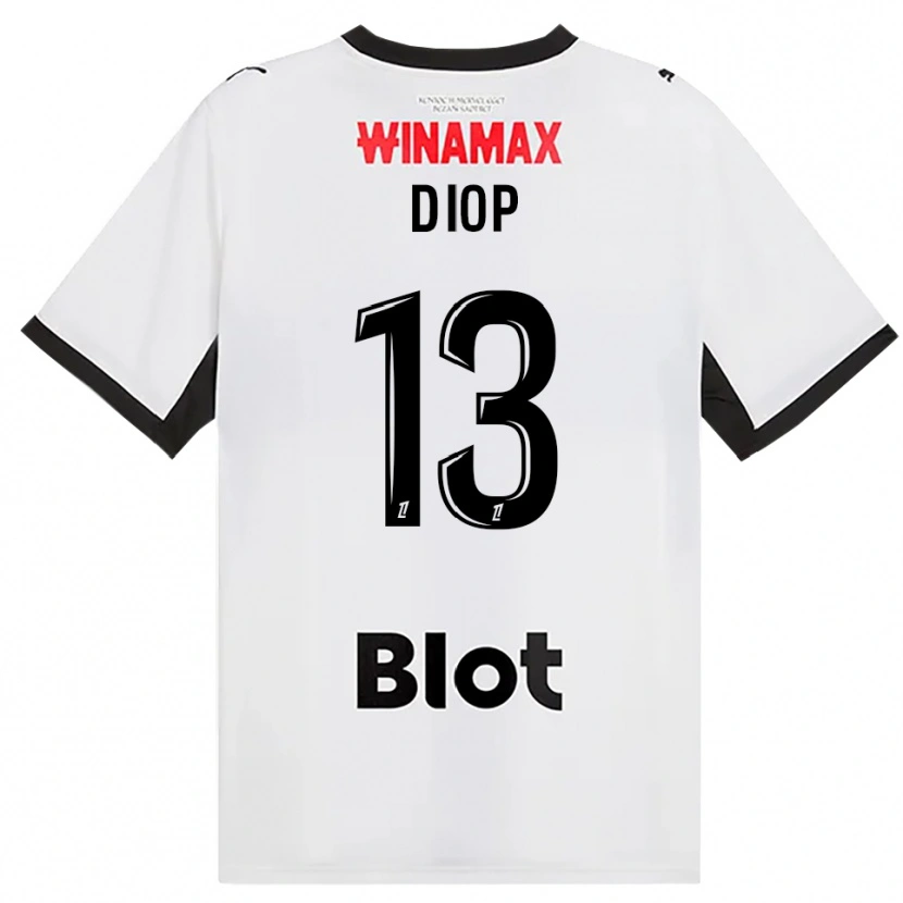 Danxen Homem Camisola Noham Diop #13 Preto Branco Vermelho Alternativa 2026/27 Camisa