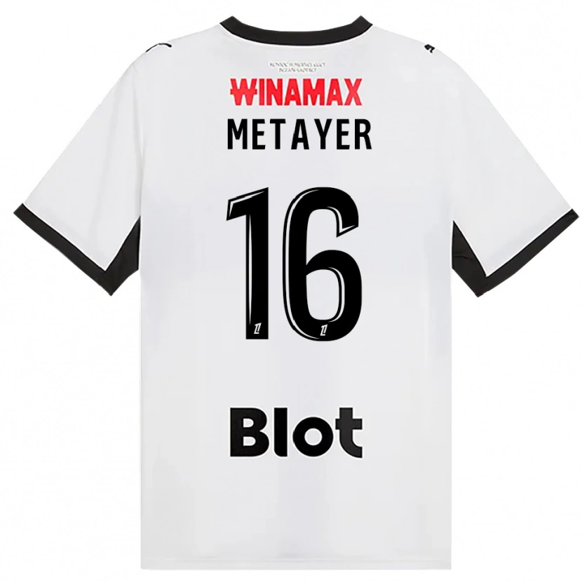 Danxen Homem Camisola Maxence Metayer #16 Preto Branco Vermelho Alternativa 2026/27 Camisa