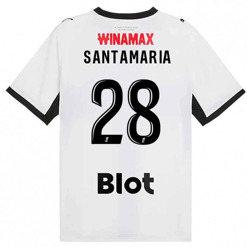 Danxen Homem Camisola Baptiste Santamaria #28 Preto Branco Vermelho Alternativa 2026/27 Camisa