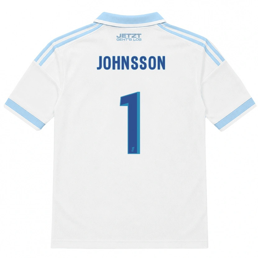 Danxen Homem Camisola Karl-Johan Johnsson #1 Azul Céu Claro Branco Vermelho Alternativa 2026/27 Camisa