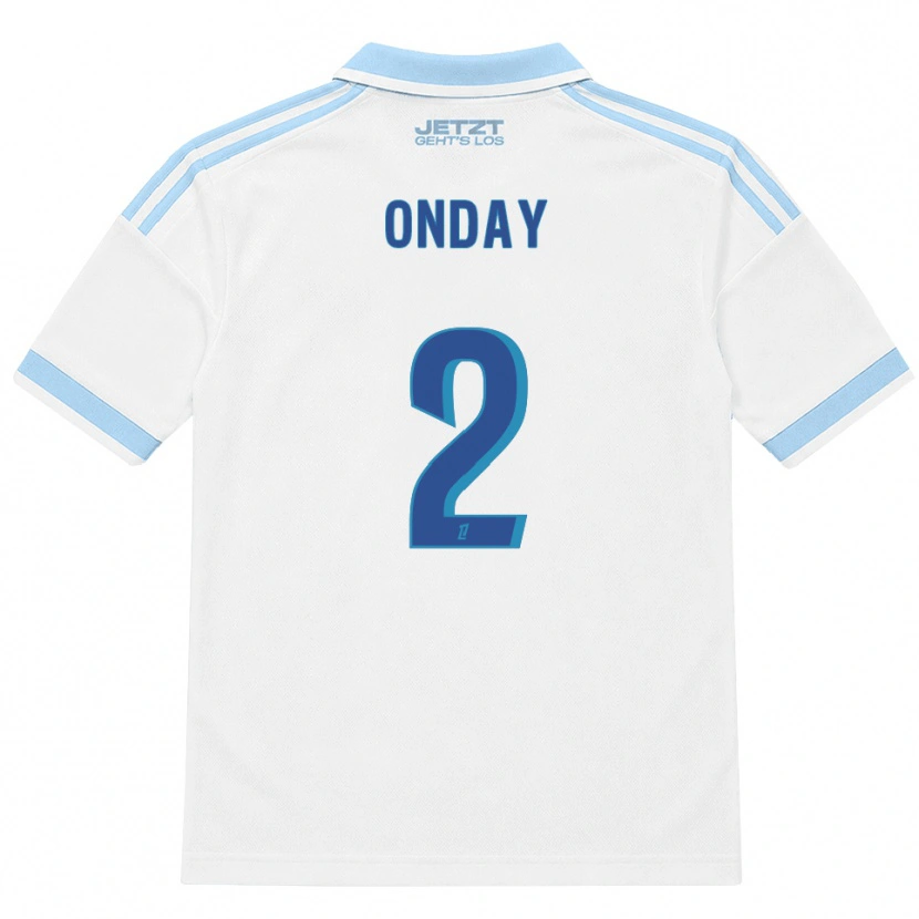 Danxen Homem Camisola Georges Onday #2 Azul Céu Claro Branco Vermelho Alternativa 2026/27 Camisa
