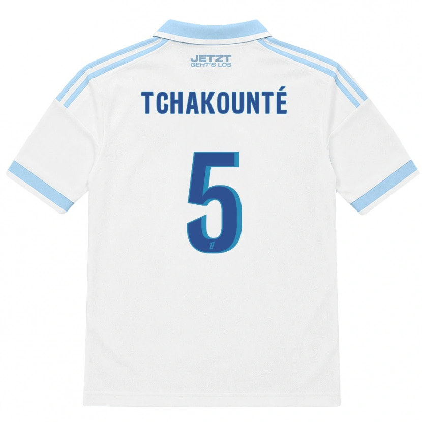Danxen Homem Camisola Anaëlle Tchakounté #5 Azul Céu Claro Branco Vermelho Alternativa 2026/27 Camisa
