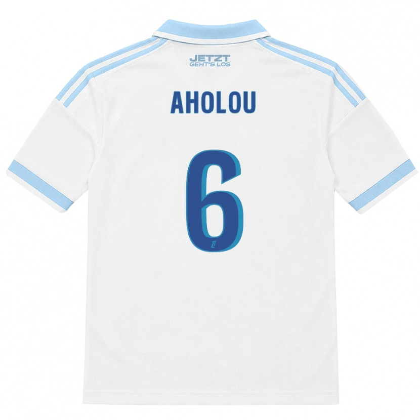 Danxen Homem Camisola Jean-Eudes Aholou #6 Azul Céu Claro Branco Vermelho Alternativa 2026/27 Camisa