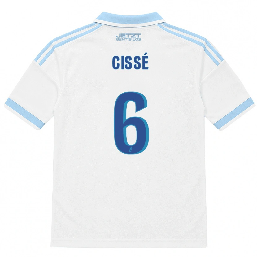 Danxen Homem Camisola Amadou Cissé #6 Azul Céu Claro Branco Vermelho Alternativa 2026/27 Camisa