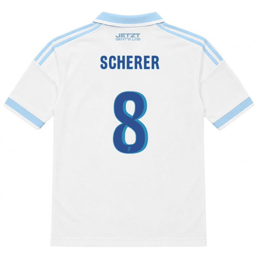 Danxen Homem Camisola Louis Scherer #8 Azul Céu Claro Branco Vermelho Alternativa 2026/27 Camisa