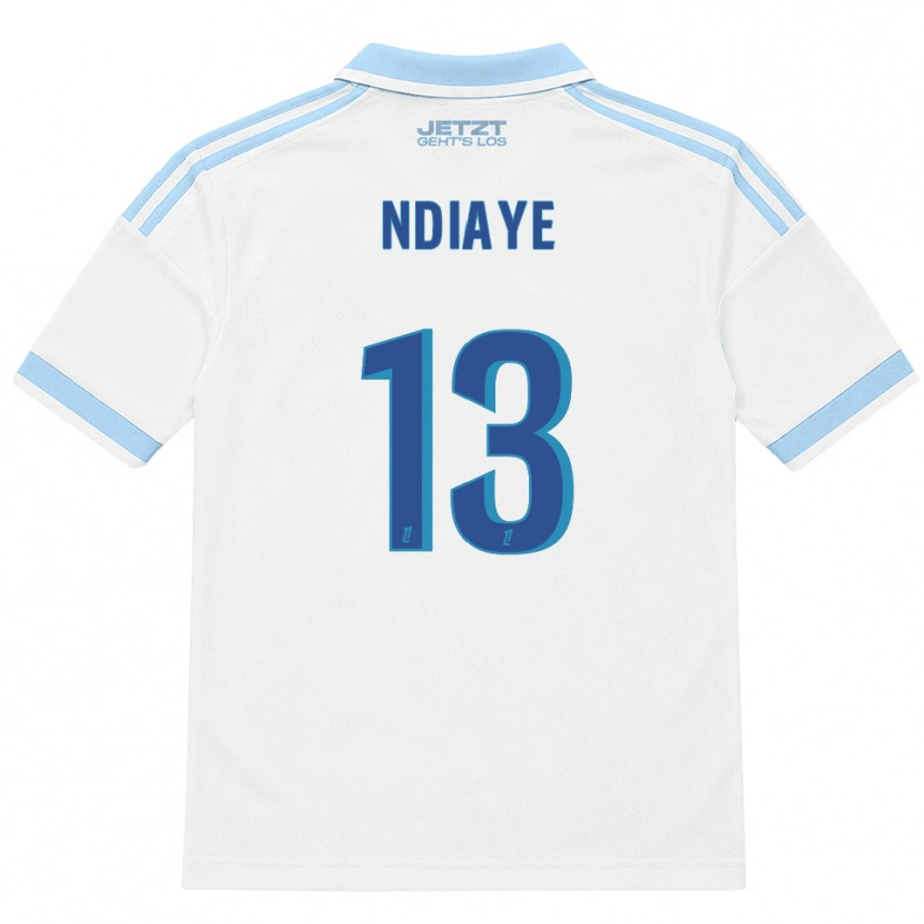 Danxen Homem Camisola Serigne Ndiaye #13 Azul Céu Claro Branco Vermelho Alternativa 2026/27 Camisa