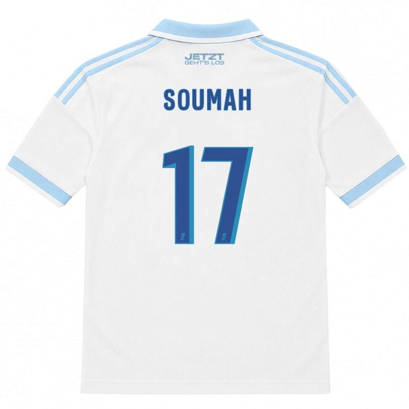 Danxen Homem Camisola Malick Soumah #17 Azul Céu Claro Branco Vermelho Alternativa 2026/27 Camisa