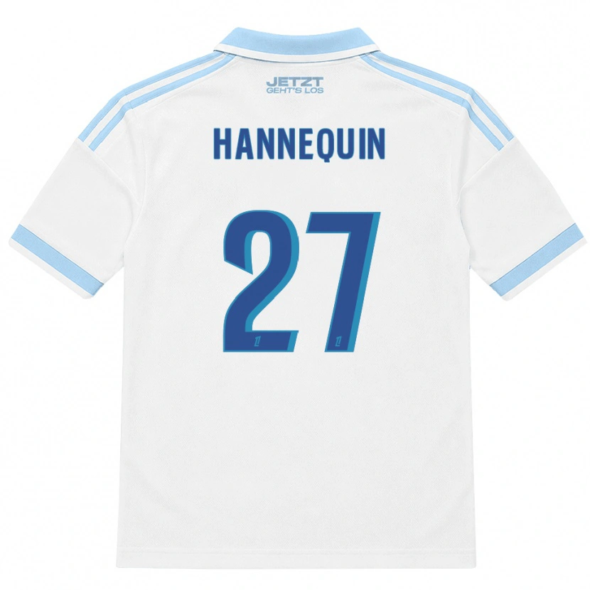 Danxen Homem Camisola Laurine Hannequin #27 Azul Céu Claro Branco Vermelho Alternativa 2026/27 Camisa
