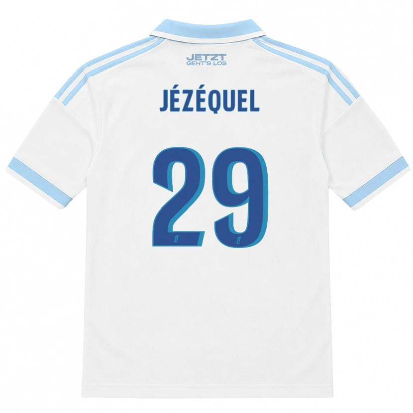 Danxen Homem Camisola Emmy Jézéquel #29 Azul Céu Claro Branco Vermelho Alternativa 2026/27 Camisa