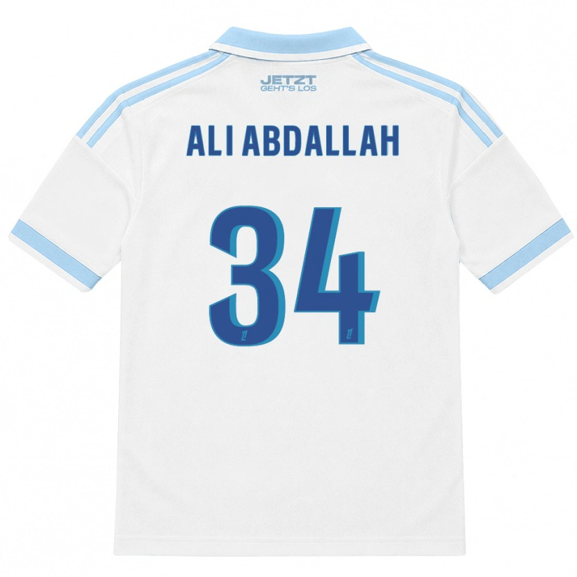 Danxen Homem Camisola Aboubacar Ali Abdallah #34 Azul Céu Claro Branco Vermelho Alternativa 2026/27 Camisa