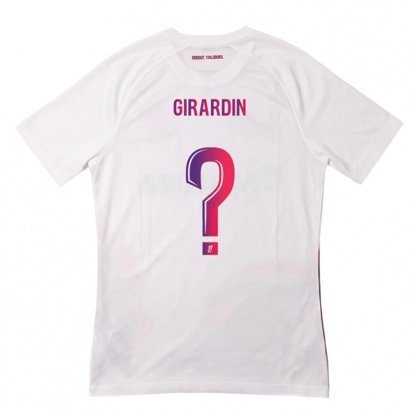 Danxen Homem Camisola Elijah Girardin #0 Branco Rosa Roxo Alternativa 2026/27 Camisa