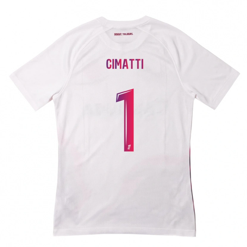 Danxen Homem Camisola Marie Cimatti #1 Branco Rosa Roxo Alternativa 2026/27 Camisa