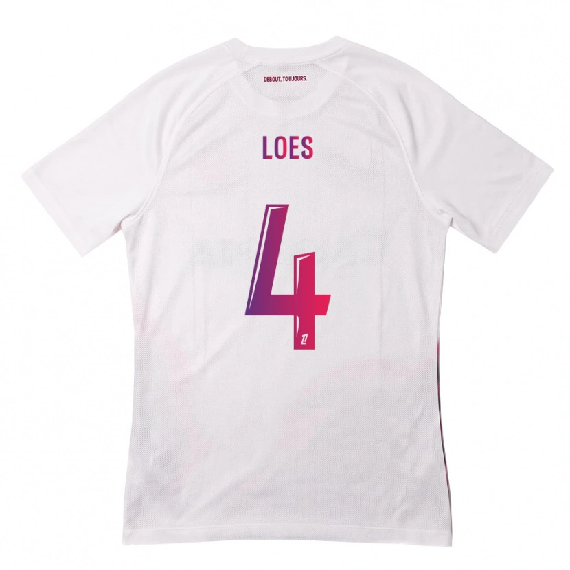 Danxen Homem Camisola Wayan Loes #4 Branco Rosa Roxo Alternativa 2026/27 Camisa
