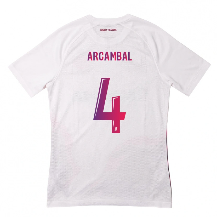 Danxen Homem Camisola Anais Arcambal #4 Branco Rosa Roxo Alternativa 2026/27 Camisa