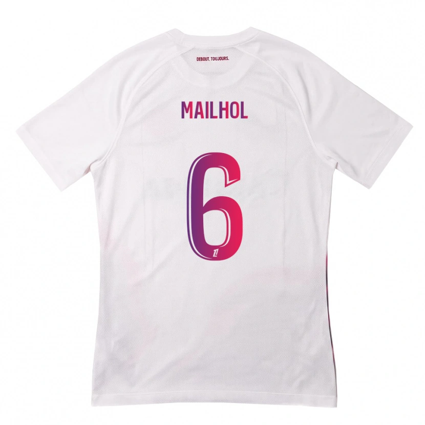 Danxen Homem Camisola Luca Mailhol #6 Branco Rosa Roxo Alternativa 2026/27 Camisa