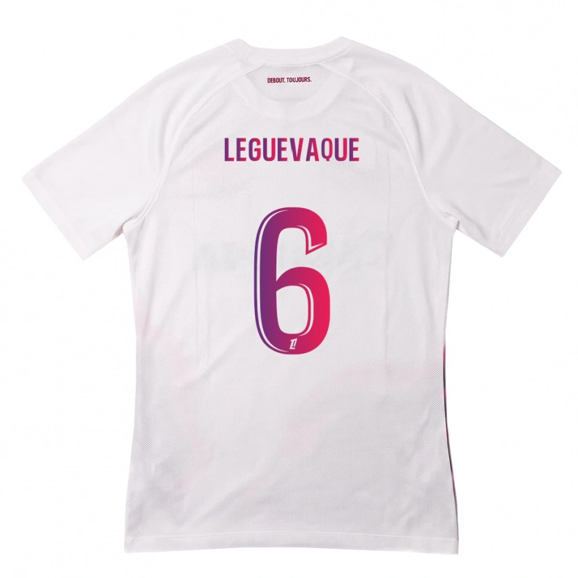 Danxen Homem Camisola Laurie Leguevaque #6 Branco Rosa Roxo Alternativa 2026/27 Camisa
