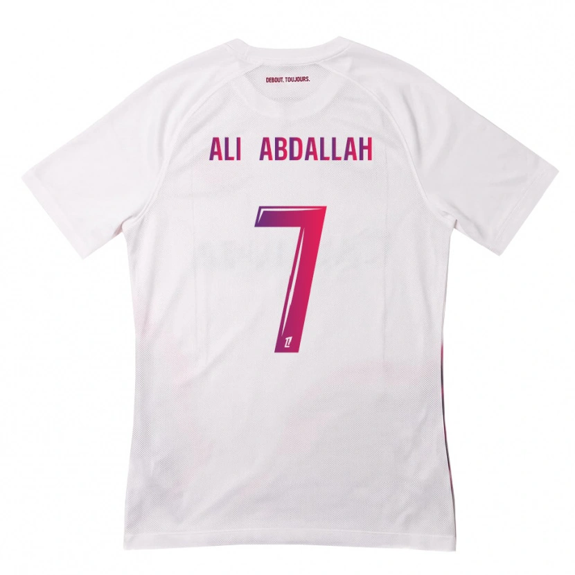 Danxen Homem Camisola Nivine Ali Abdallah #7 Branco Rosa Roxo Alternativa 2026/27 Camisa
